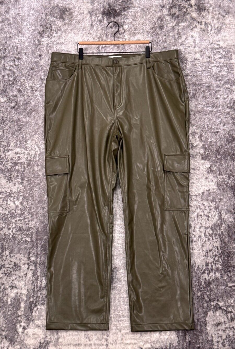 New Abercrombie & Fitch Pants 36 / 22L Women Curve Love 90s Relaxed Faux Leather